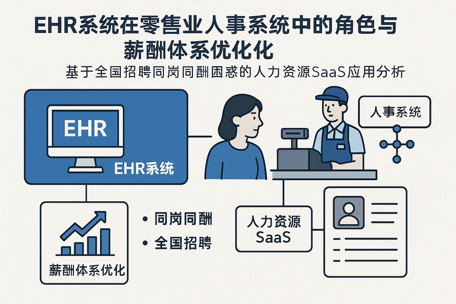 EHR系统在零售业人事系统中的角色与薪酬体系优化——基于全国招聘同岗同酬困惑的人力资源SaaS应用分析