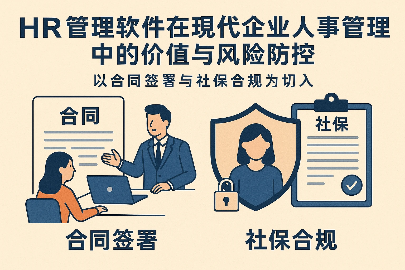 HR管理软件在现代企业人事管理中的价值与风险防控——以合同签署与社保合规为切入