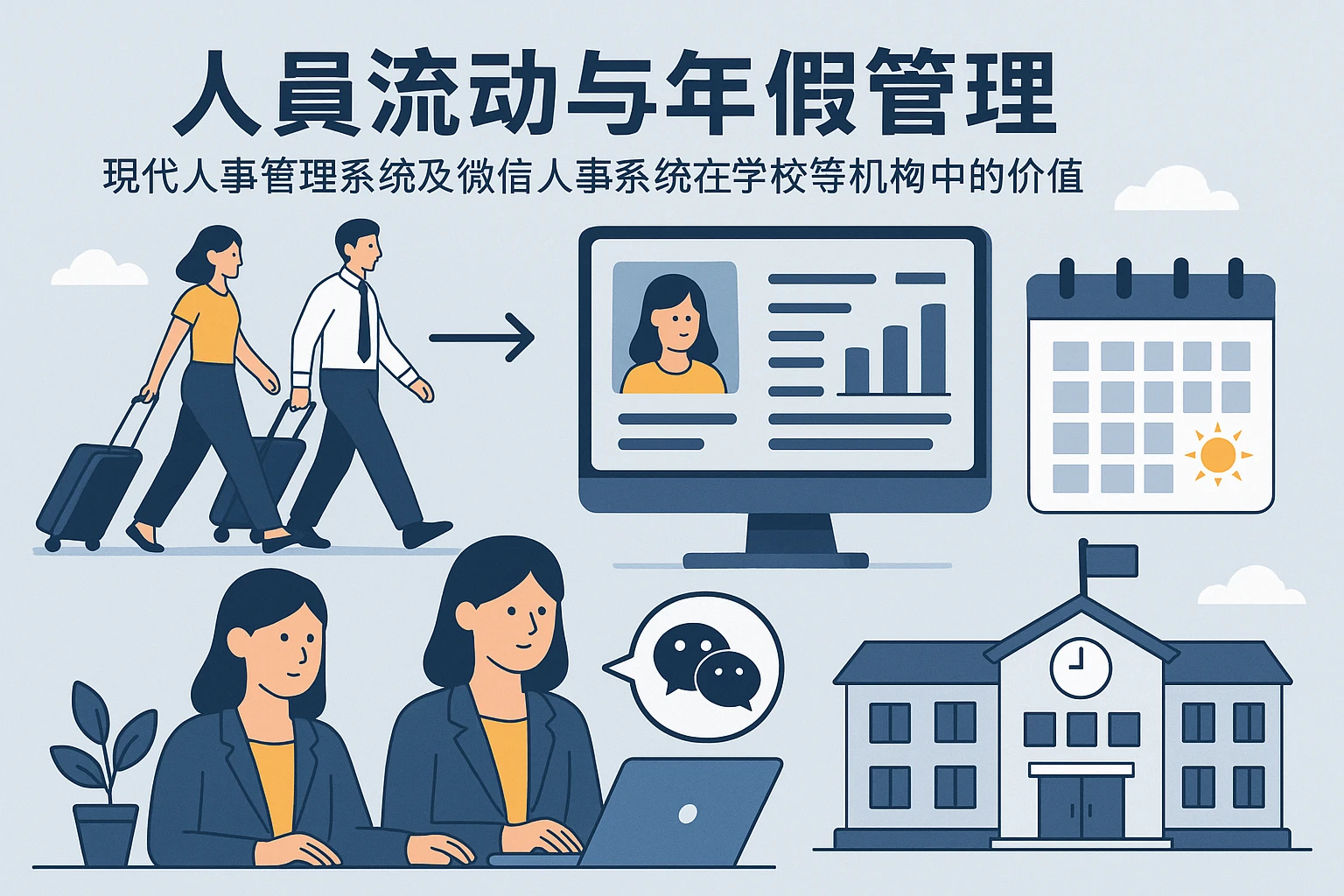 人员流动与年假管理：现代人事管理系统及微信人事系统在学校等机构中的价值