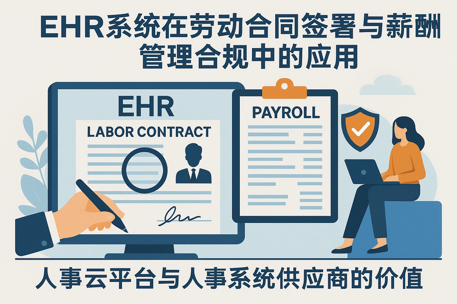 EHR系统在劳动合同签署与薪酬管理合规中的应用——人事云平台与人事系统供应商的价值