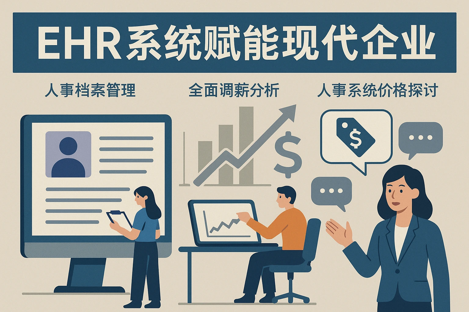 EHR系统赋能现代企业：从人事档案管理到全面调薪分析与人事系统价格探讨
