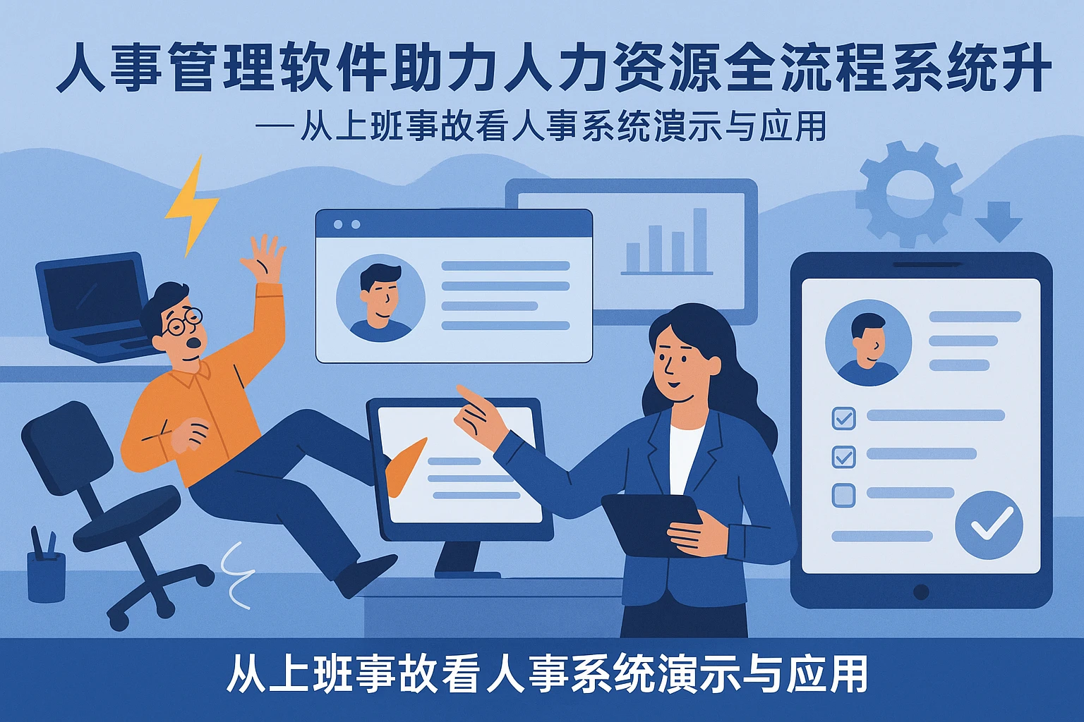 人事管理软件助力人力资源全流程系统升级——从上班事故看人事系统演示与应用