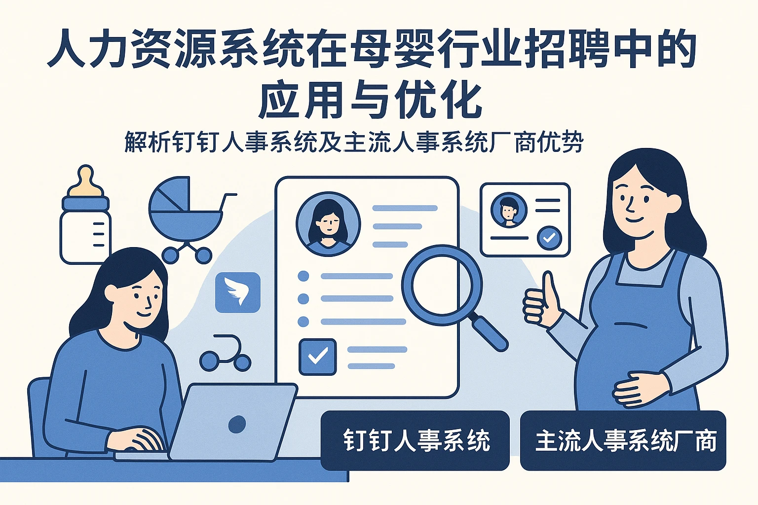 人力资源系统在母婴行业招聘中的应用与优化——解析钉钉人事系统及主流人事系统厂商优势