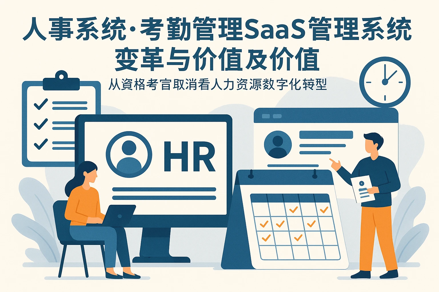 人事系统、人事管理SaaS与考勤管理系统的变革与价值——从资格考试取消看人力资源数字化转型