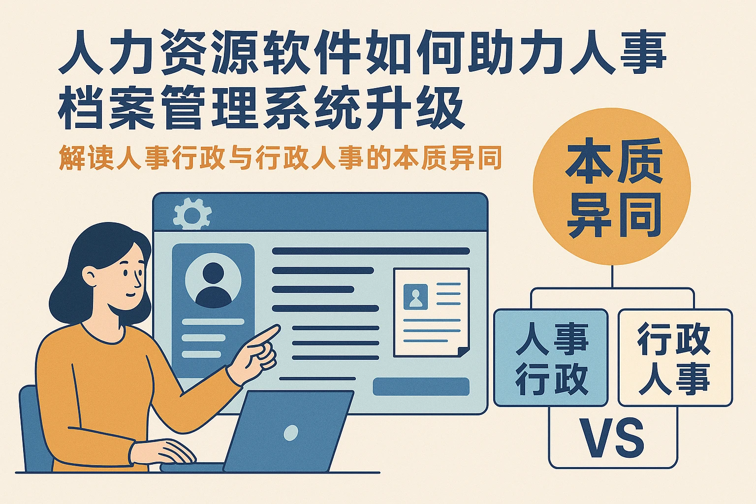 人力资源软件如何助力人事档案管理系统升级：解读人事行政与行政人事的本质异同