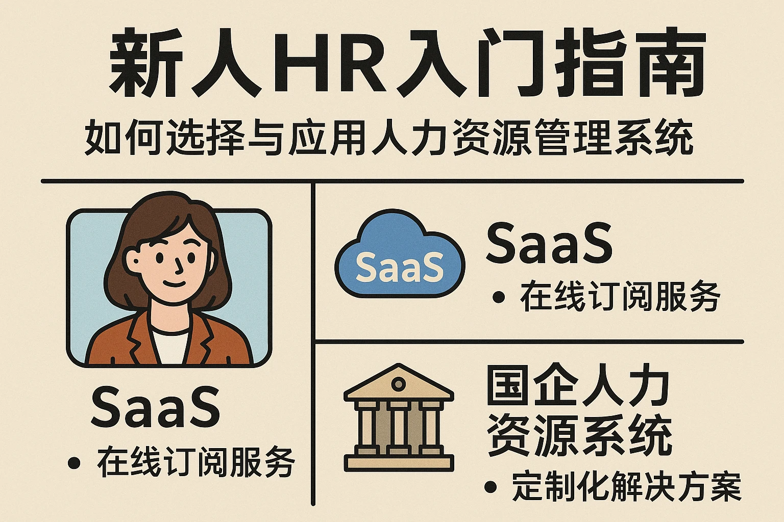 新人HR入门指南:如何选择与应用人力资源管理系统、SaaS与国企人力资源系统