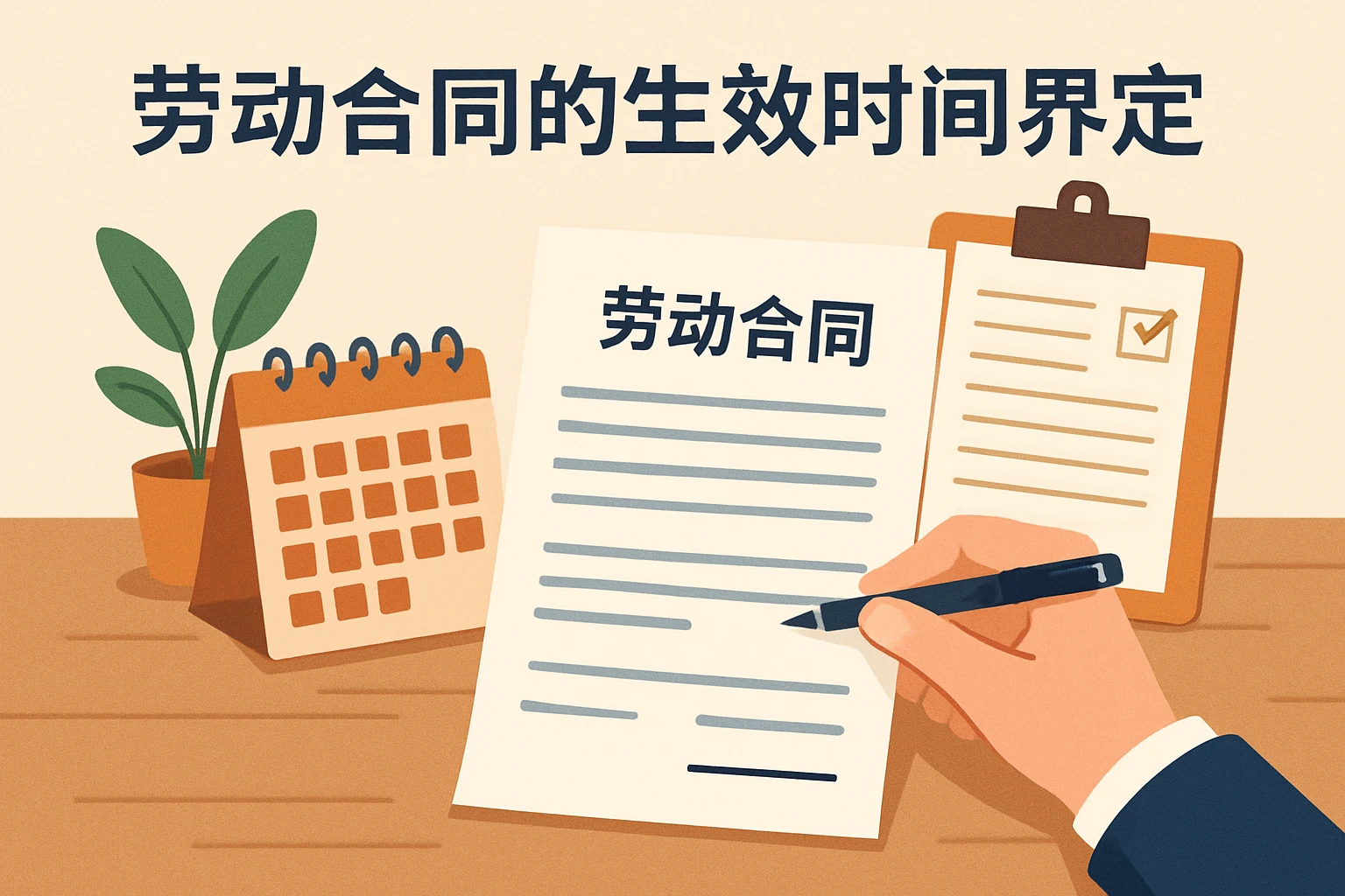 劳动合同的生效时间界定
