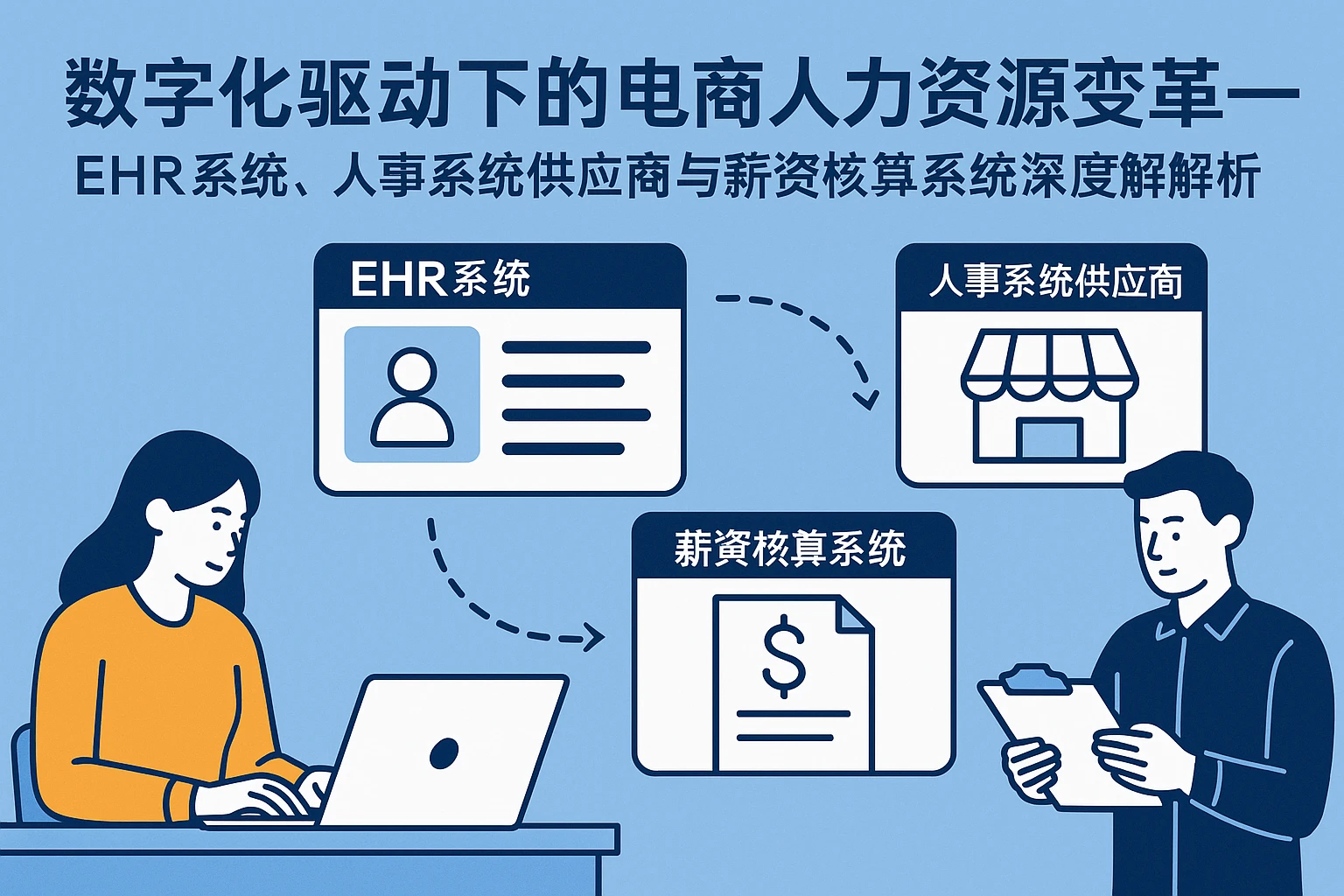 数字化驱动下的电商人力资源变革——EHR系统、人事系统供应商与薪资核算系统深度解析