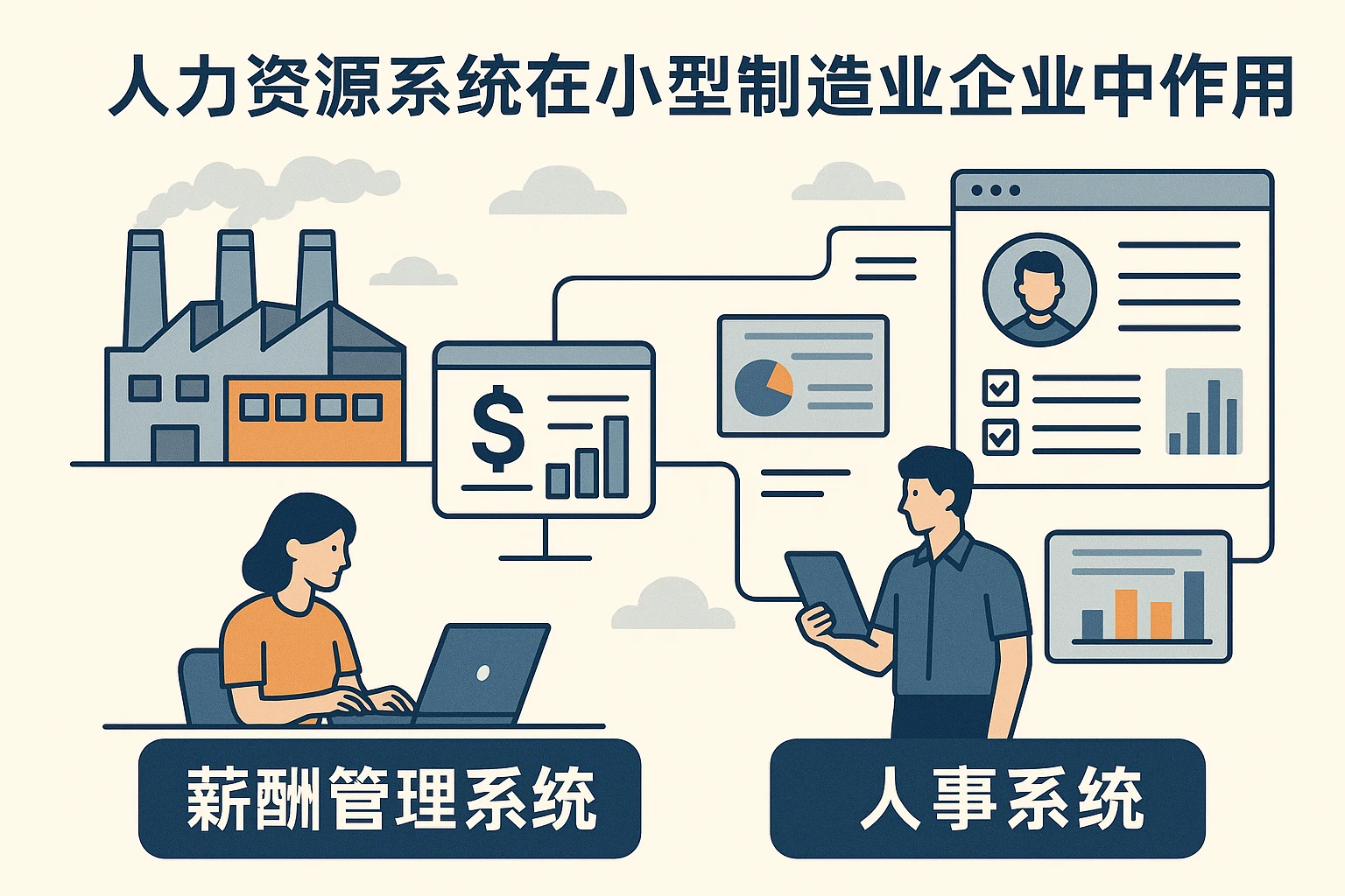 人力资源系统在小型制造业企业中的作用——聚焦薪酬管理系统与人事系统应用