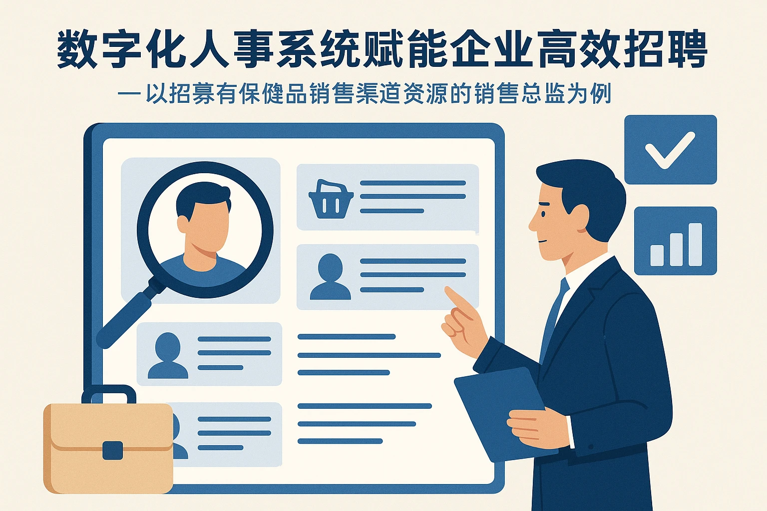 数字化人事系统赋能企业高效招聘——以招募有保健品销售渠道资源的销售总监为例