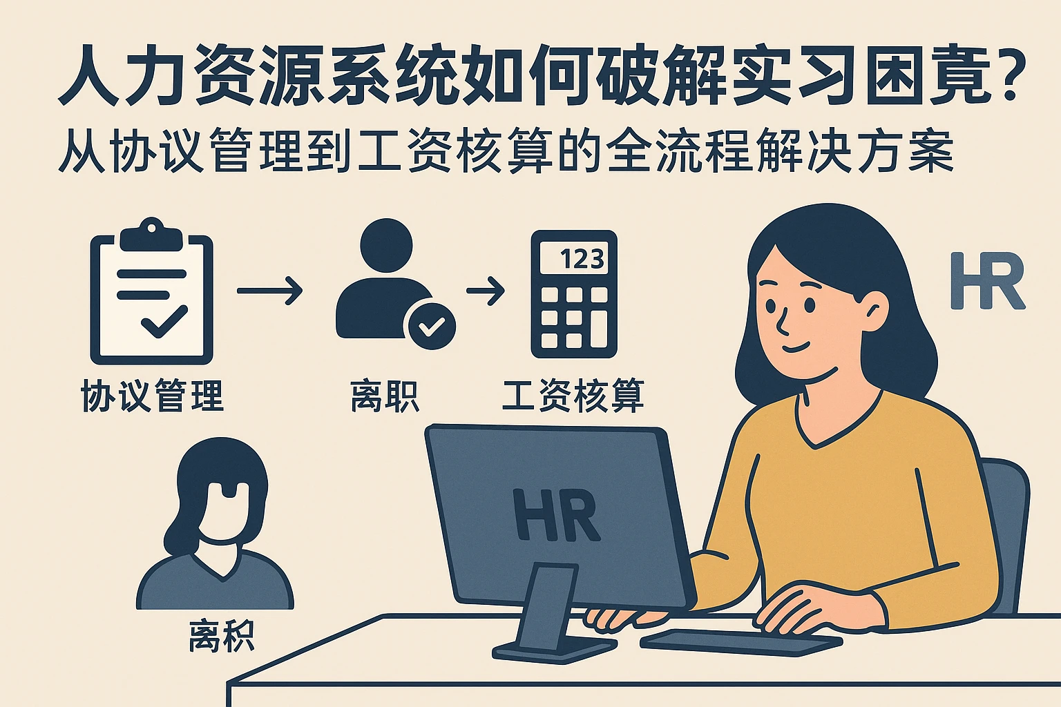 人力资源系统如何破解实习离职困境？从协议管理到工资核算的全流程解决方案
