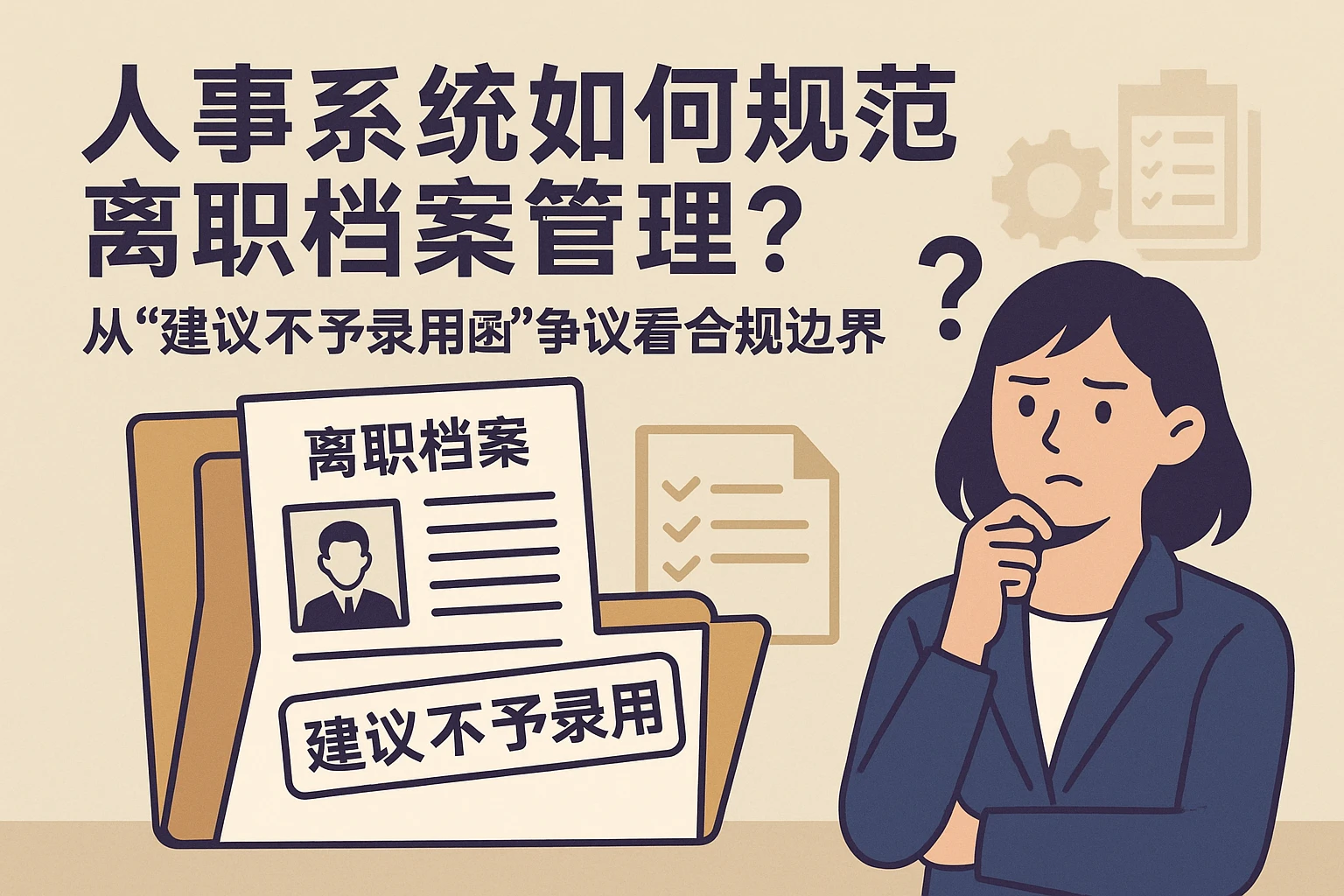 人事系统如何规范离职档案管理？从“建议不予录用函”争议看合规边界