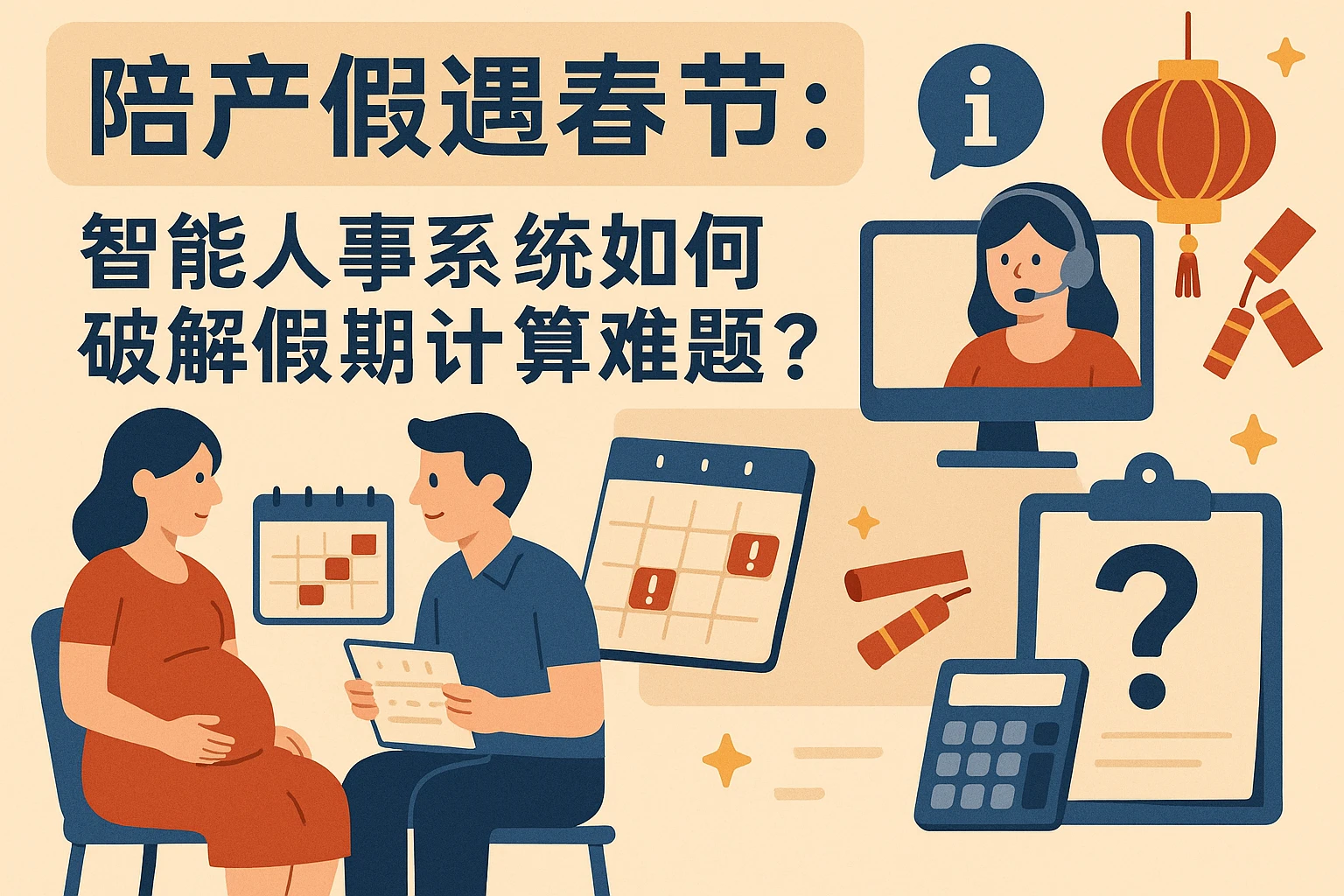 陪产假遇春节：智能人事系统如何破解假期计算难题？
