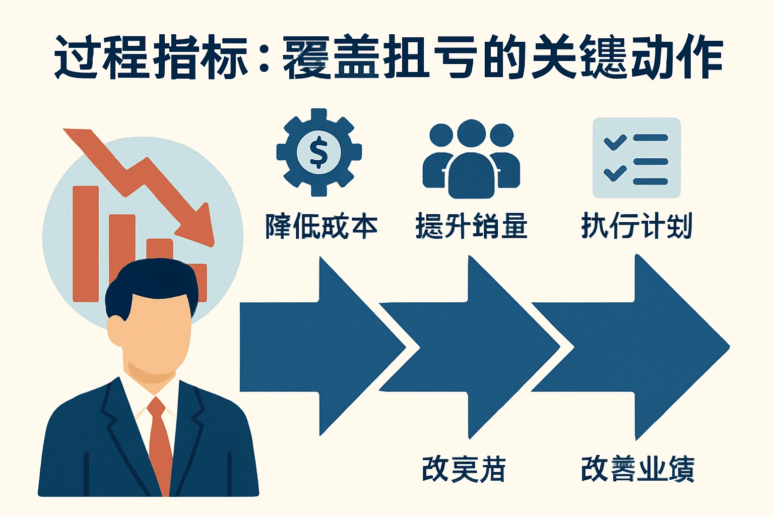 2. 过程指标：覆盖扭亏的关键动作