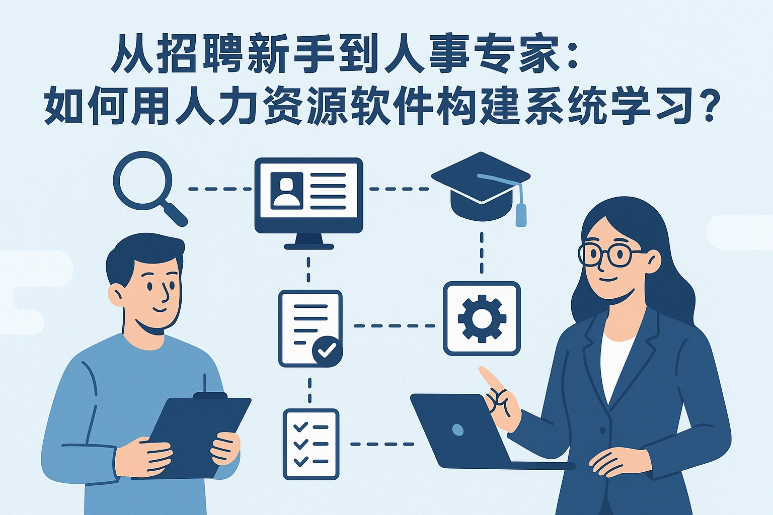 从招聘新手到人事专家：如何用人力资源软件构建系统学习体系？