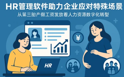 HR管理软件助力企业应对特殊场景：从第三胎产假工资发放看人力资源数字化转型