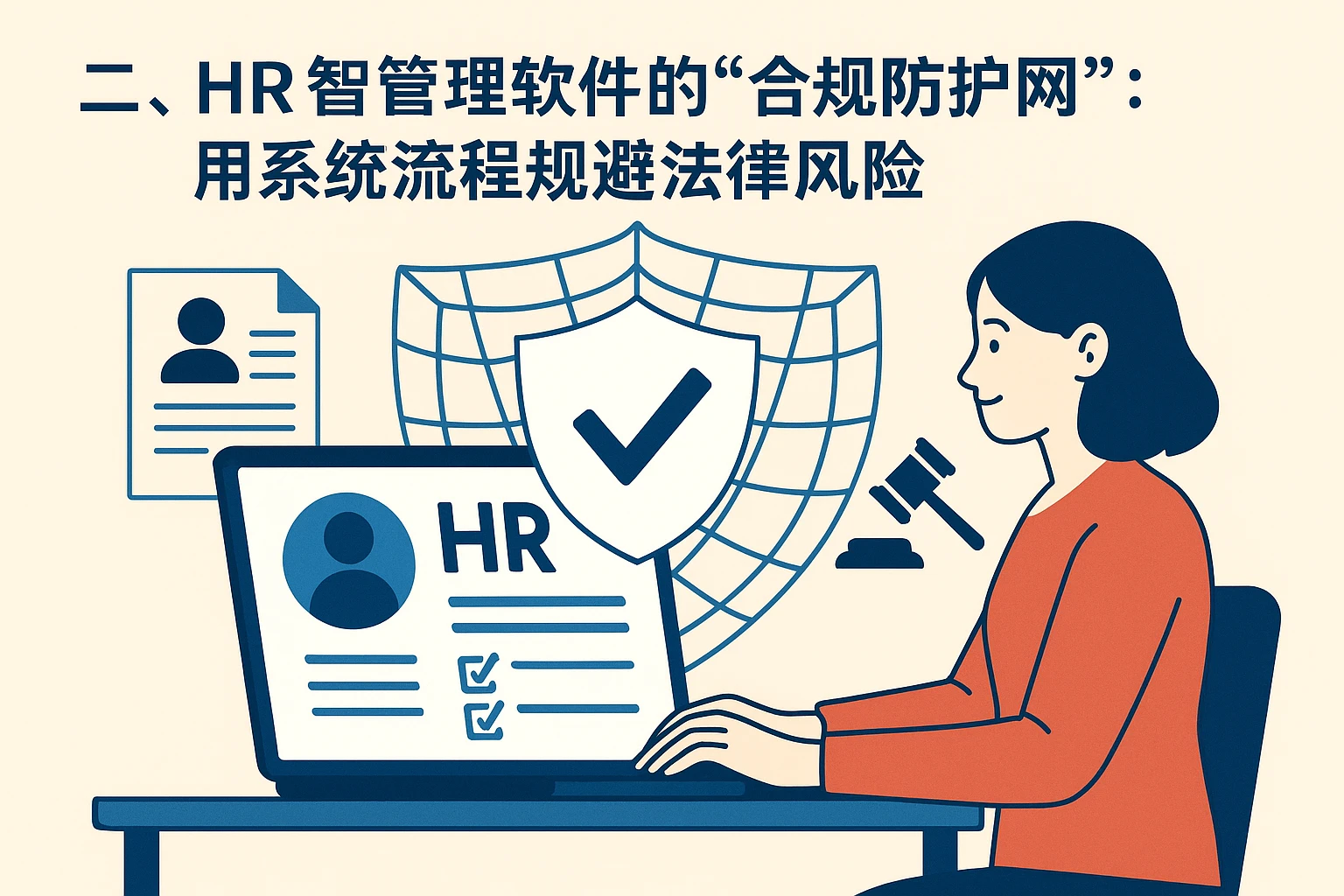 二、HR管理软件的“合规防护网”：用系统流程规避法律风险