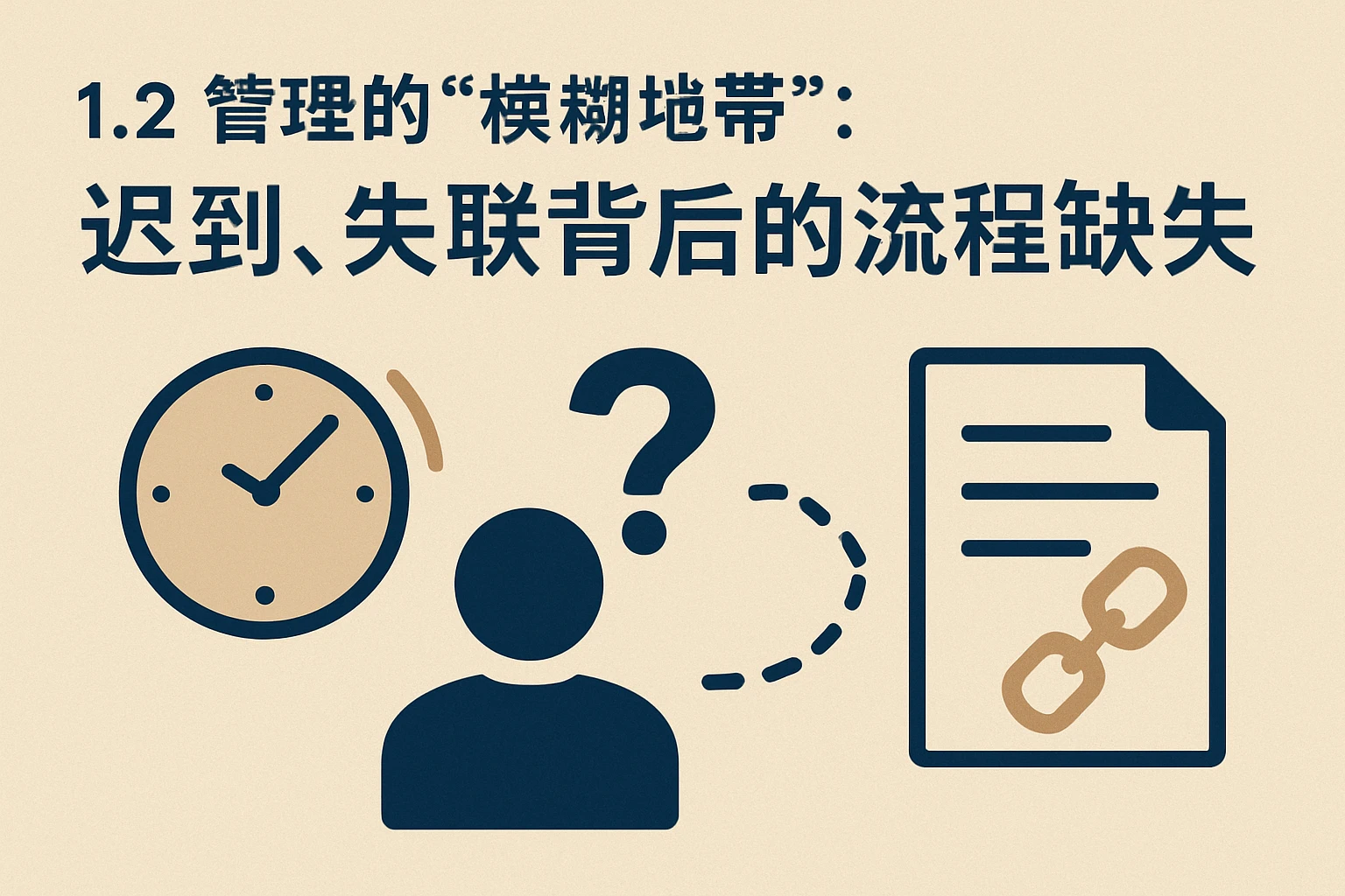 1.2 管理的“模糊地带”：迟到、失联背后的流程缺失