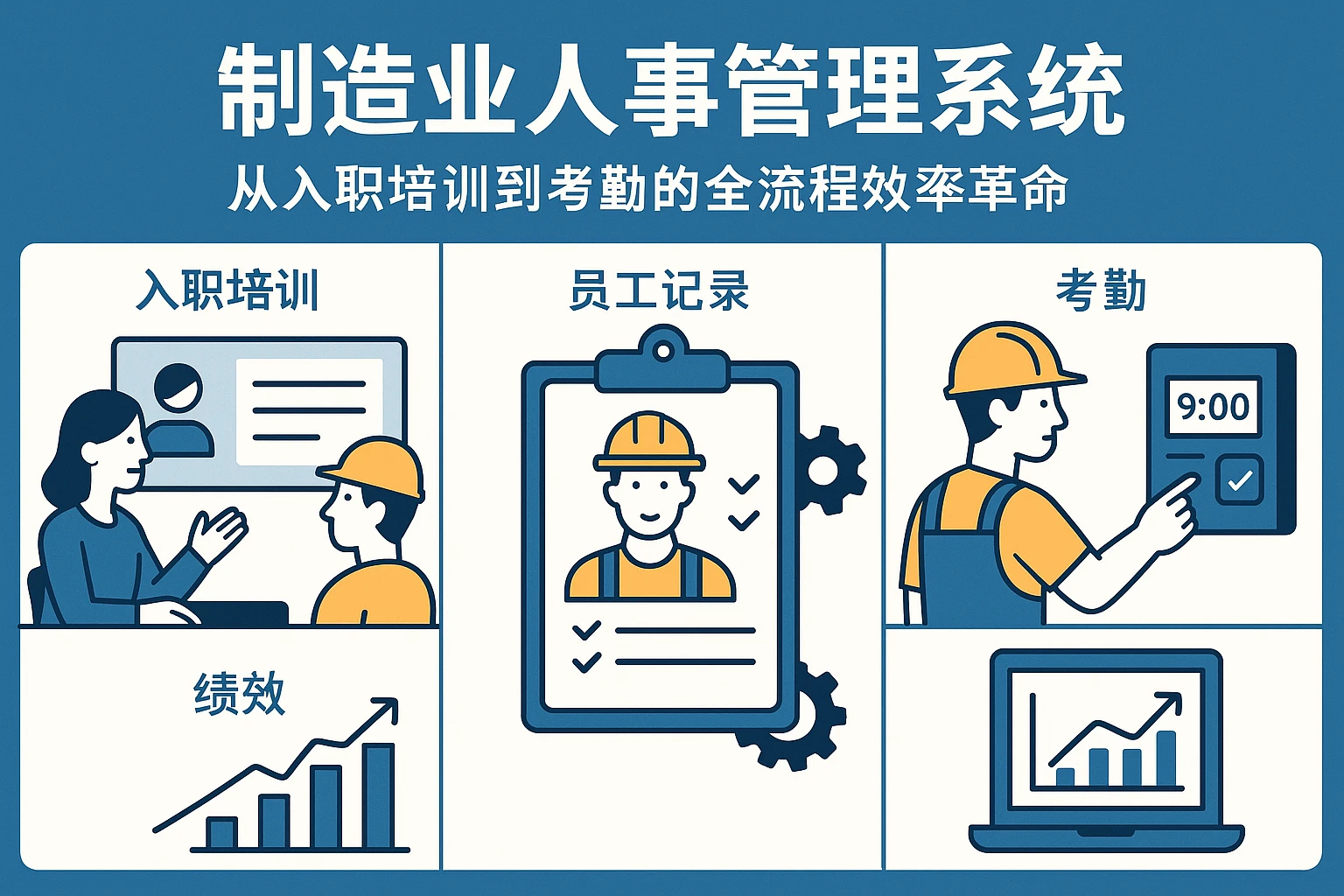 制造业人事管理系统：从入职培训到考勤的全流程效率革命