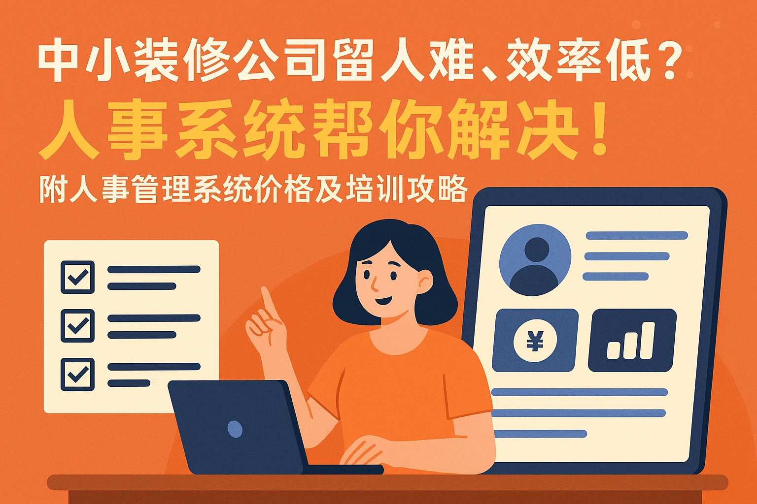 中小装修公司留人难、效率低？人事系统帮你解决！附人事管理系统价格及培训攻略