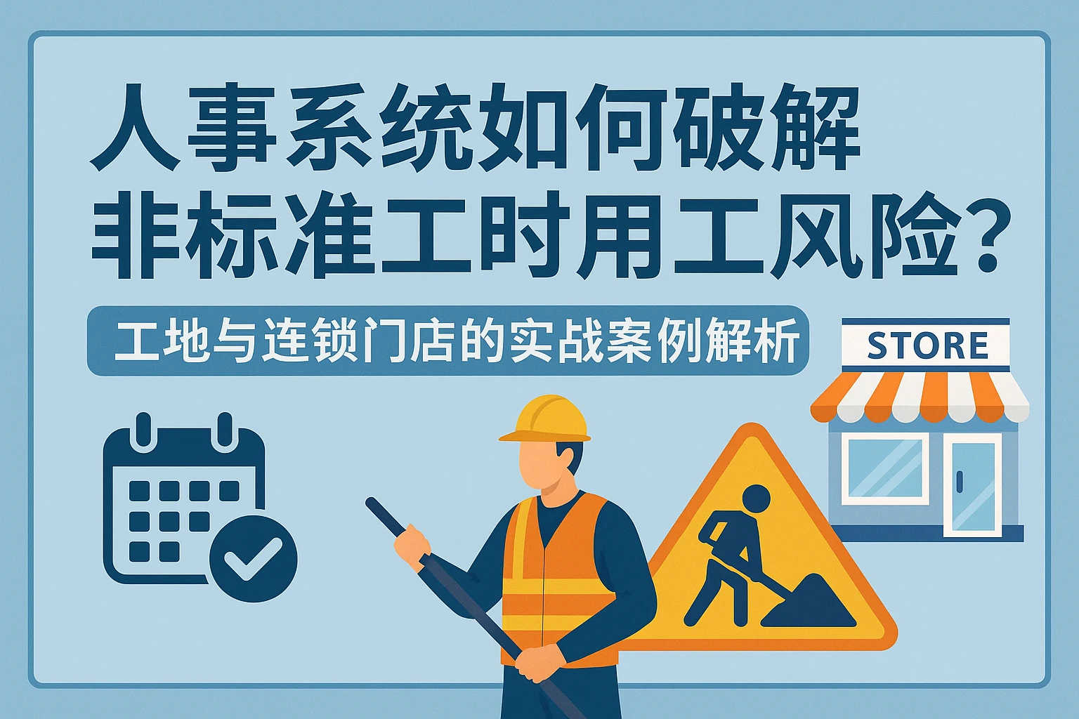 人事系统如何破解非标准工时用工风险？工地与连锁门店的实战案例解析