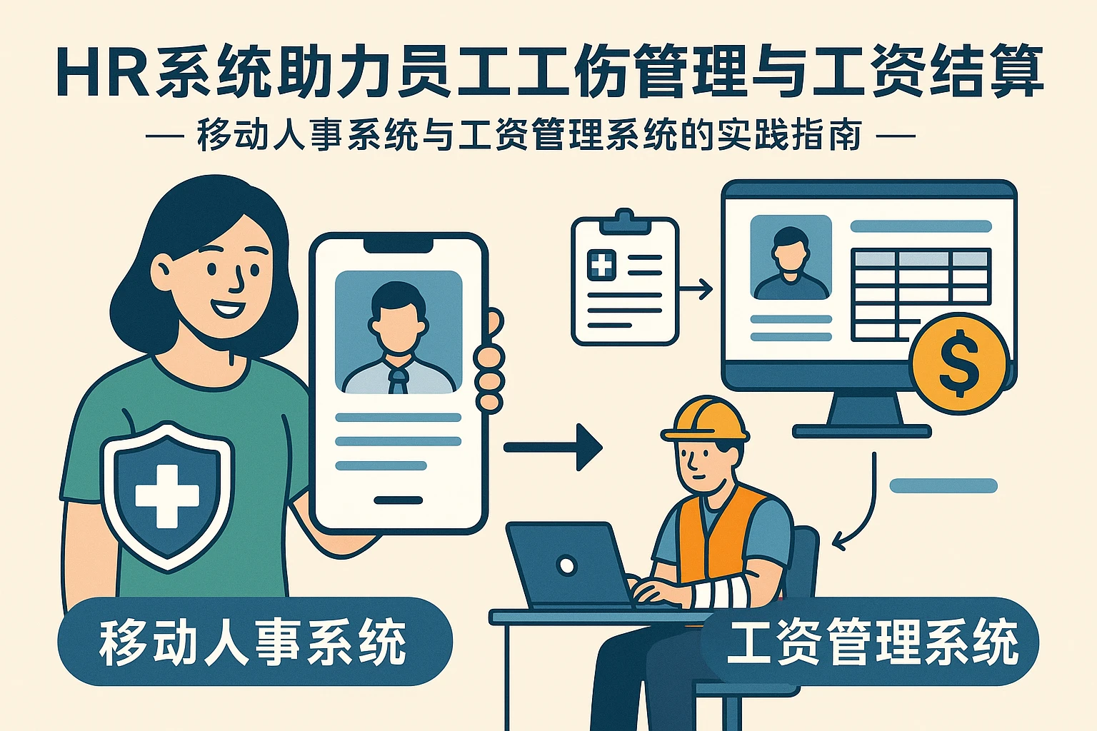 HR系统助力员工工伤管理与工资结算——移动人事系统与工资管理系统的实践指南