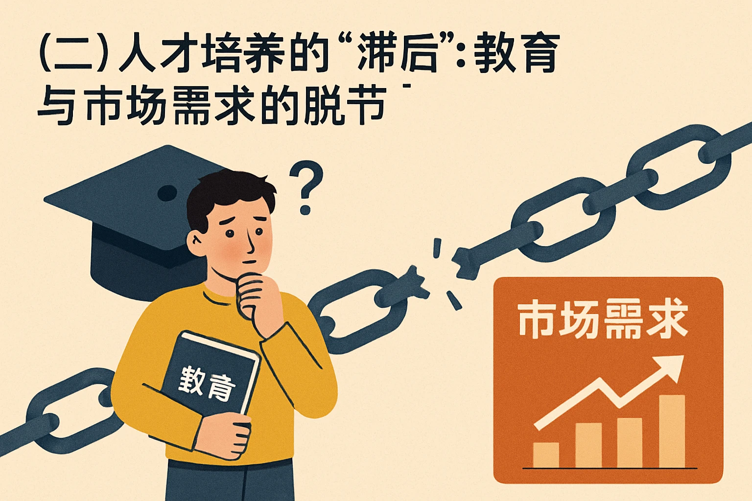 （二）人才培养的“滞后”：教育与市场需求的脱节