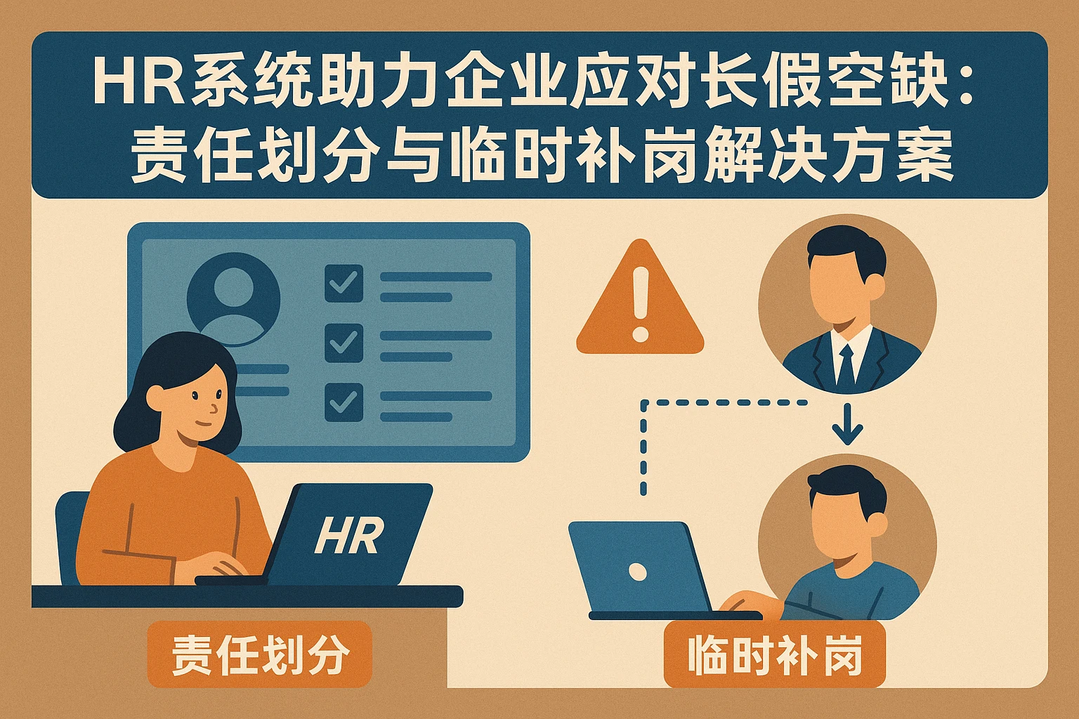 HR系统助力企业应对长假空缺：责任划分与临时补岗解决方案