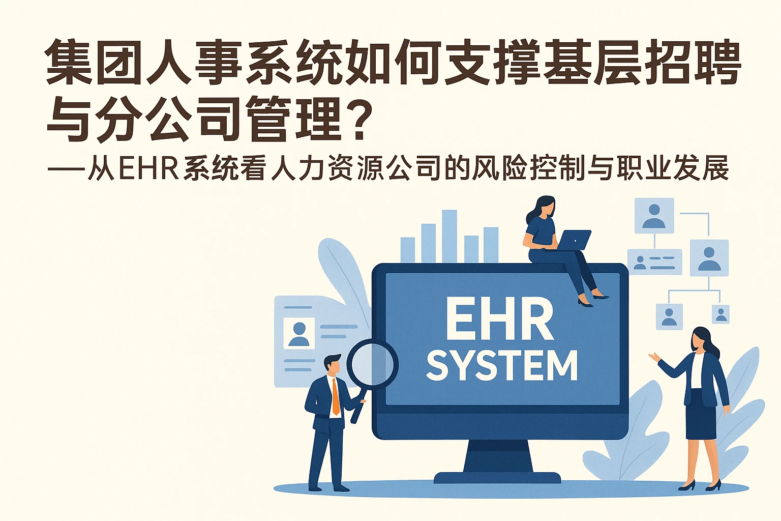 集团人事系统如何支撑基层招聘与分公司管理？——从ehr系统看人力资源公司的风险控制与职业发展