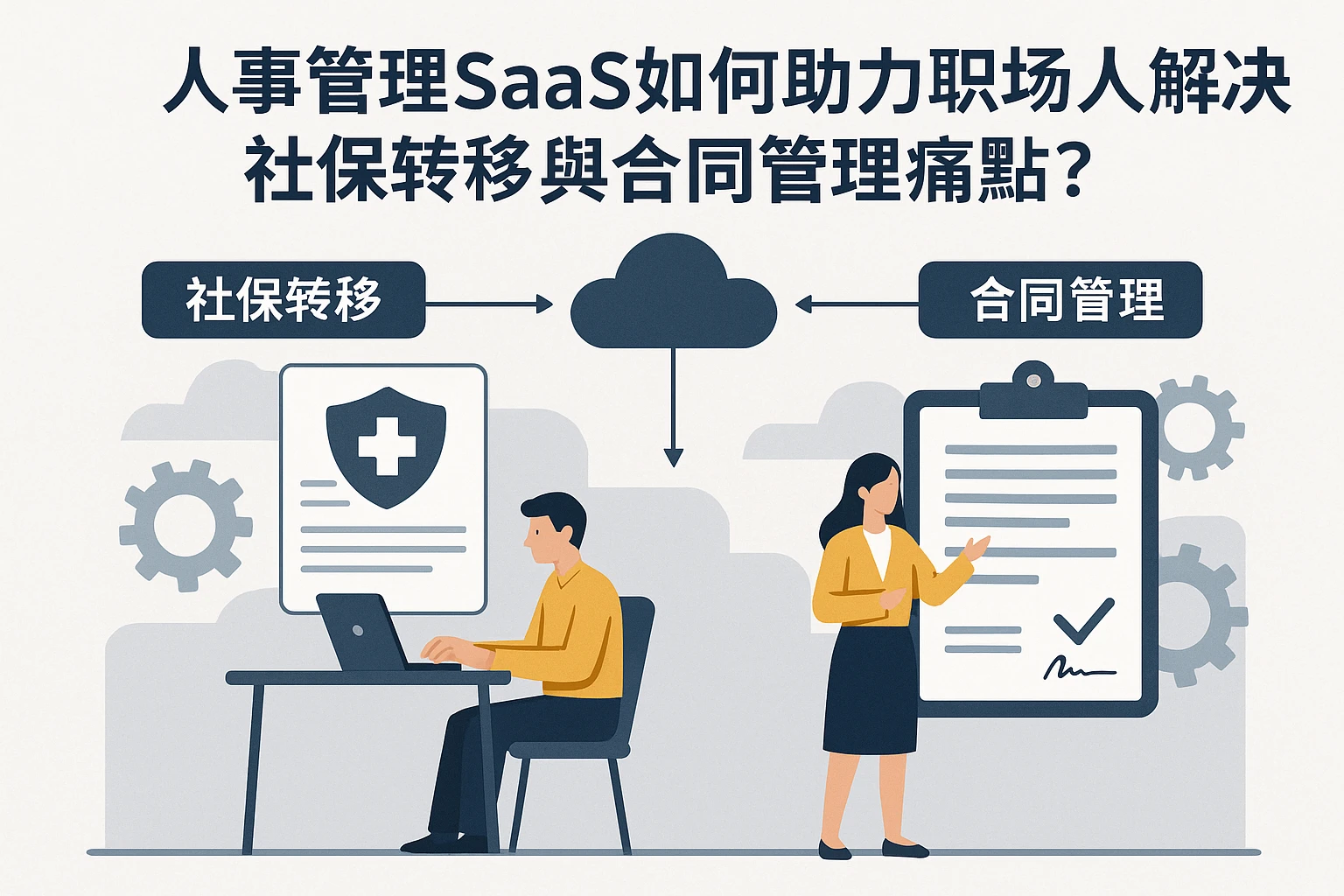 人事管理SaaS如何助力职场人解决社保转移与合同管理痛点？