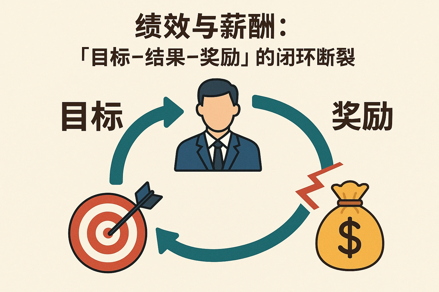2. 绩效与薪酬：“目标-结果-奖励”的闭环断裂
