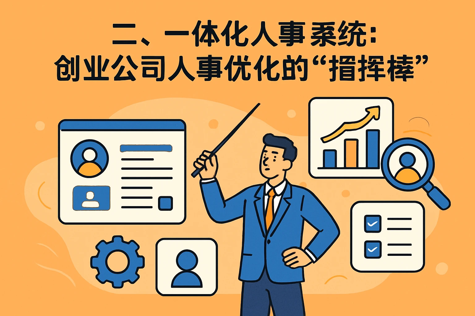 二、一体化人事系统：创业公司人事优化的“指挥棒”