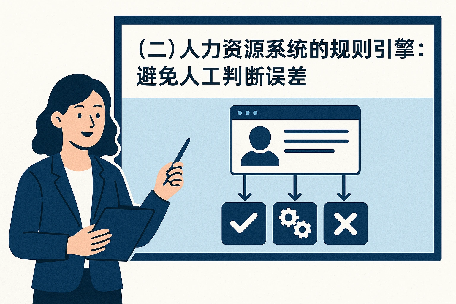 （二）人力资源系统的规则引擎：避免人工判断误差