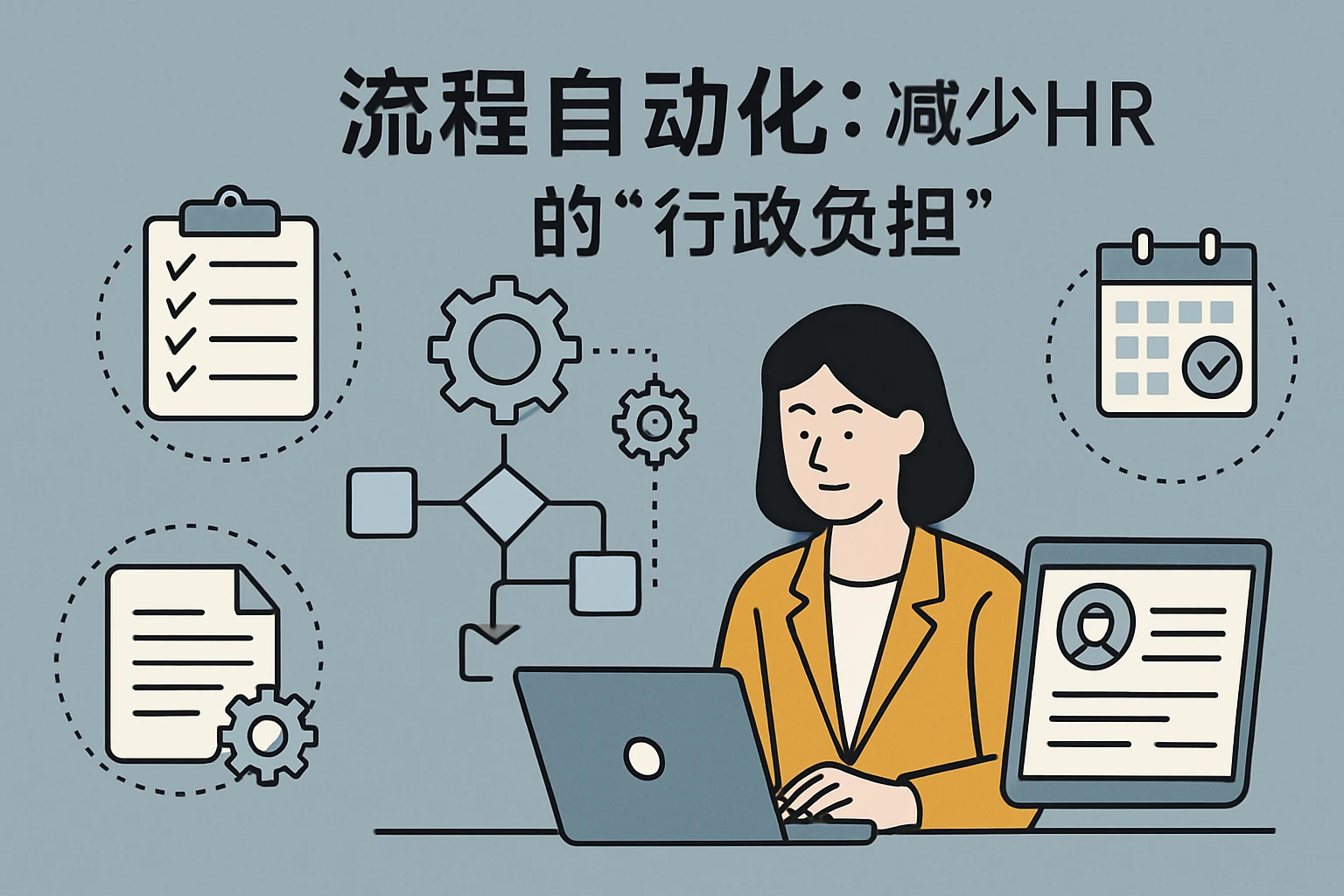 2. 流程自动化：减少HR的