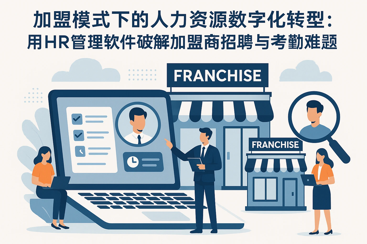 加盟模式下的人力资源数字化转型：用HR管理软件破解加盟商招聘与考勤难题