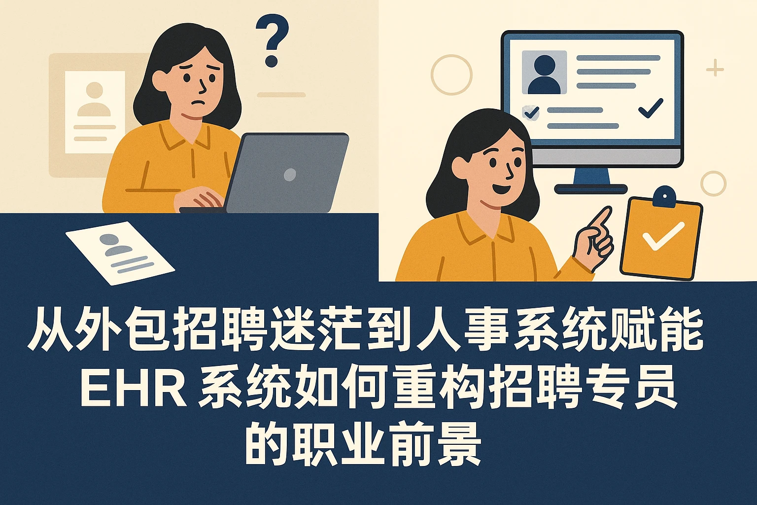 从外包招聘迷茫到人事系统赋能：EHR系统如何重构招聘专员的职业前景