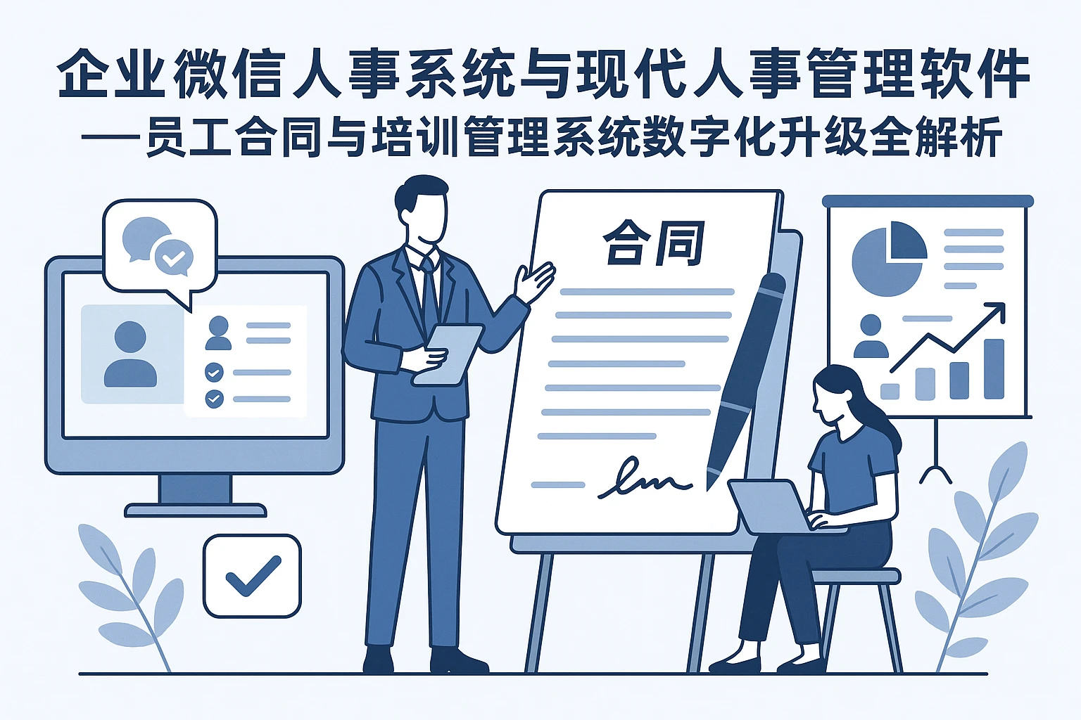 企业微信人事系统与现代人事管理软件——员工合同与培训管理系统数字化升级全解析
