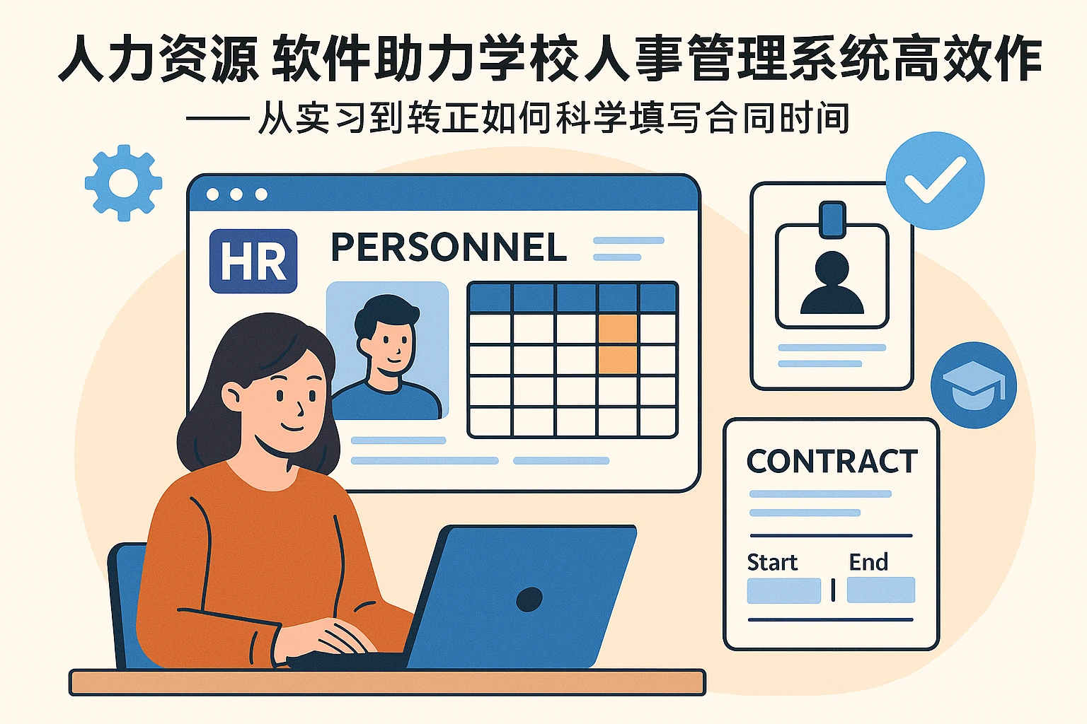 人力资源软件助力学校人事管理系统高效运作——从实习到转正如何科学填写合同时间