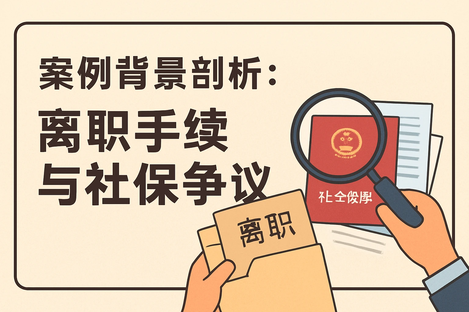 案例背景剖析：离职手续与社保争议