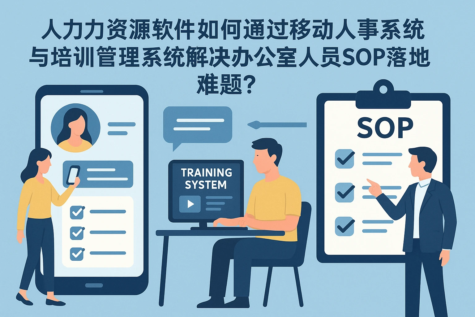 人力资源软件如何通过移动人事系统与培训管理系统解决办公室人员SOP落地难题？