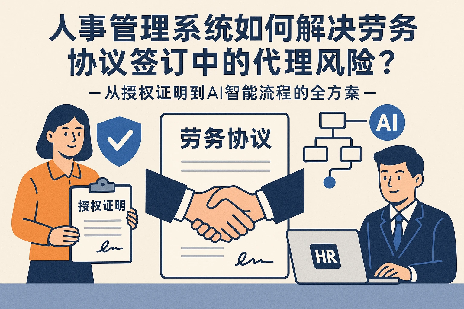 人事管理系统如何解决劳务协议签订中的代理风险？——从授权证明到AI智能流程的全方案