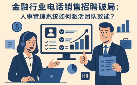 金融行业电话销售招聘破局：人事管理系统如何激活团队效能？