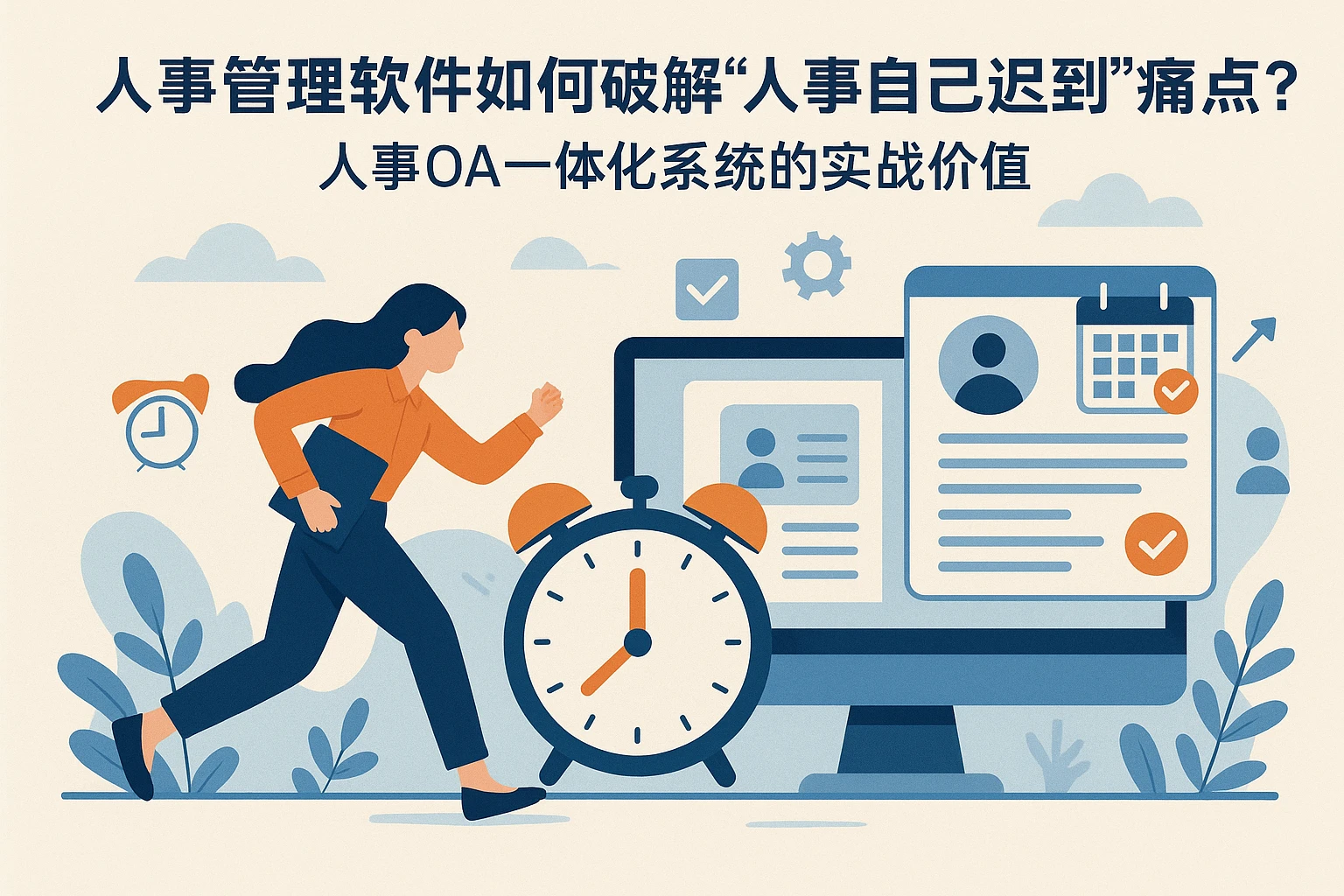 人事管理软件如何破解“人事自己迟到”痛点？人事OA一体化系统的实战价值