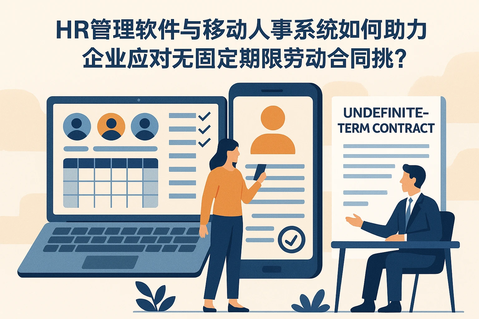 HR管理软件与移动人事系统如何助力企业应对无固定期限劳动合同挑战？