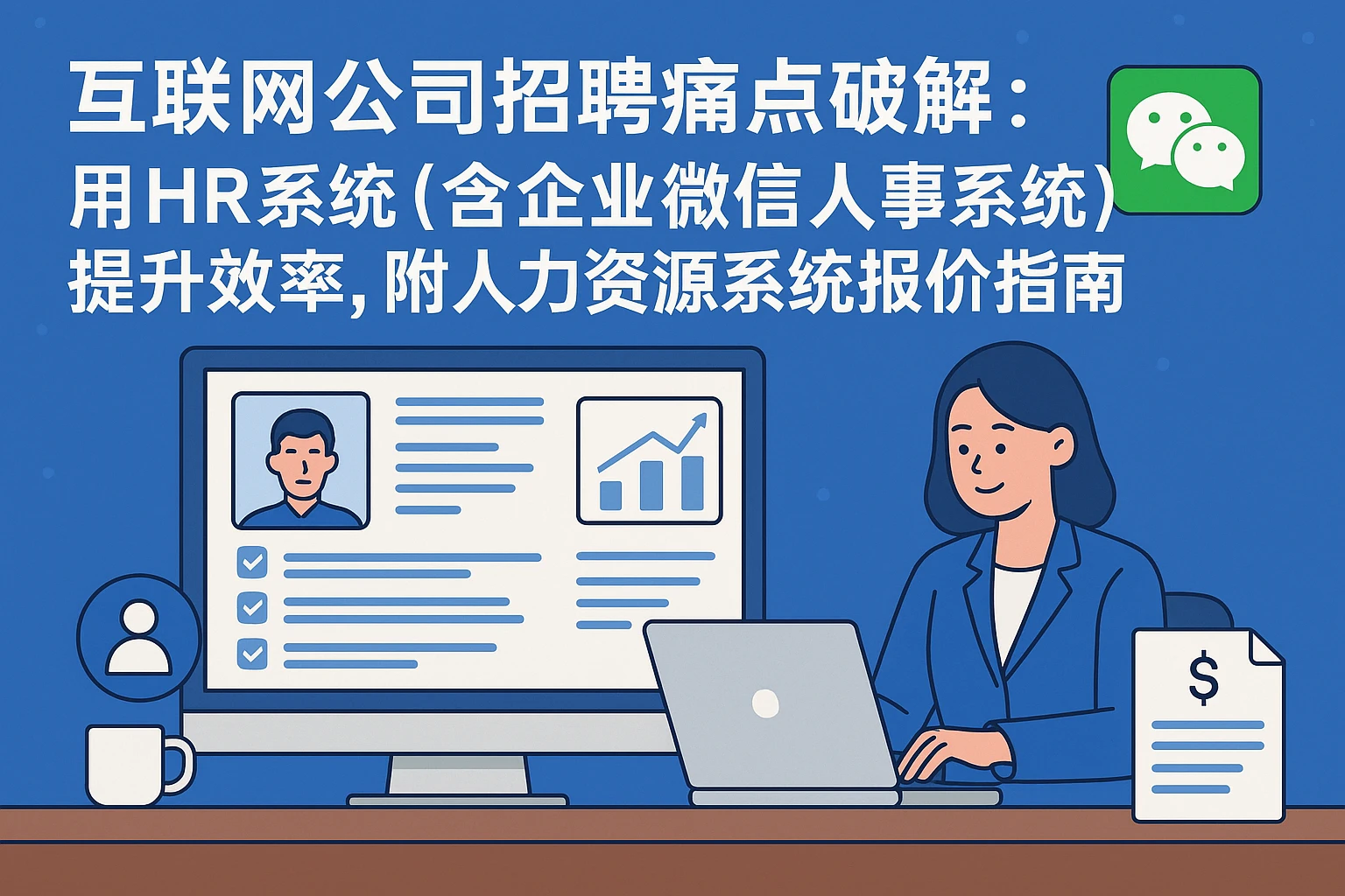 互联网公司招聘痛点破解：用HR系统（含企业微信人事系统）提升效率，附人力资源系统报价指南