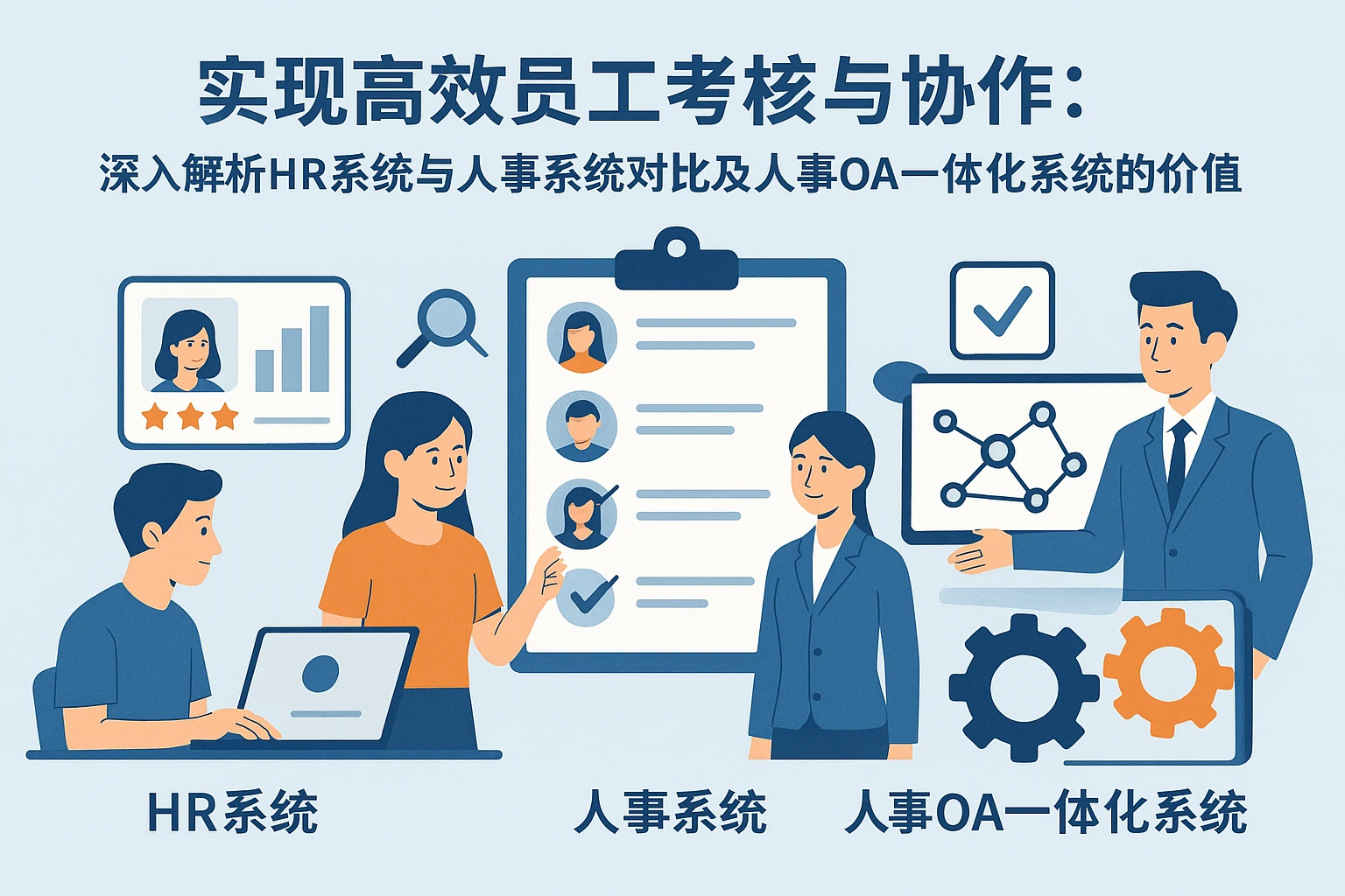 实现高效员工考核与协作：深入解析HR系统与人事系统对比及人事OA一体化系统的价值