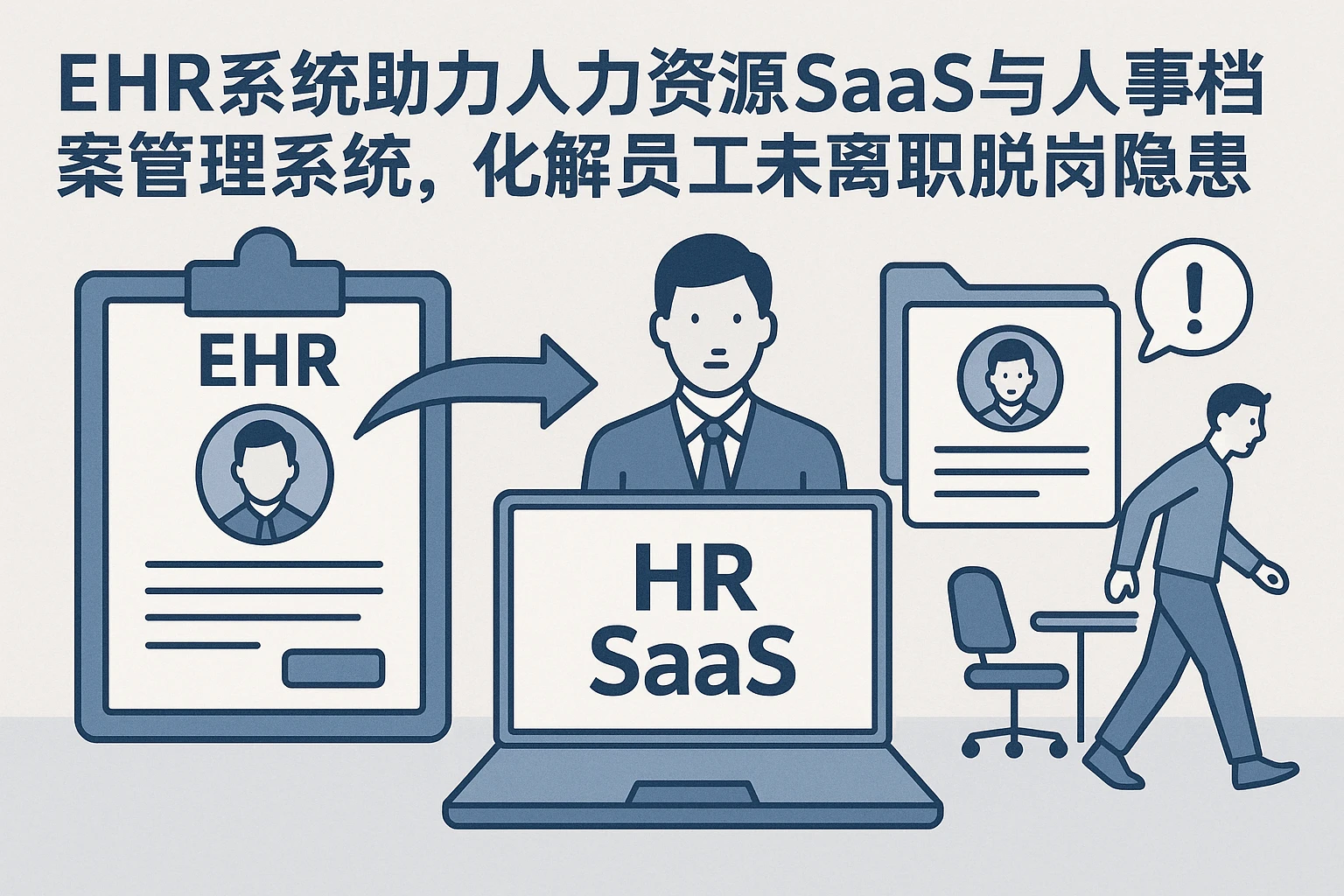 EHR系统助力人力资源SaaS与人事档案管理系统，化解员工未离职脱岗隐患