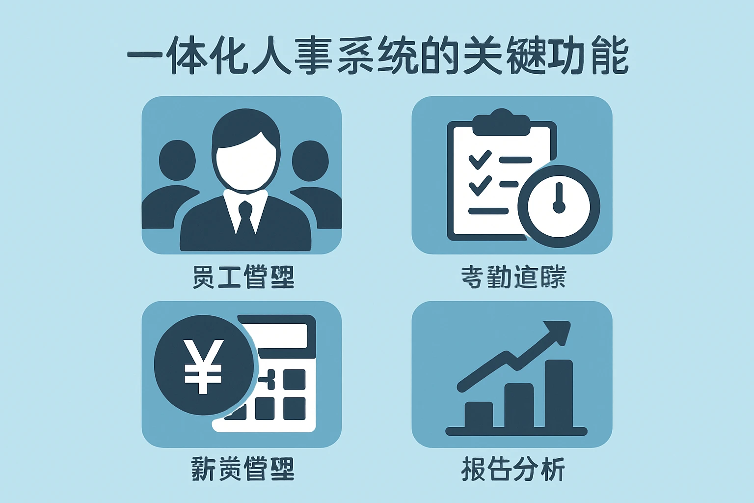 一体化人事系统的关键功能