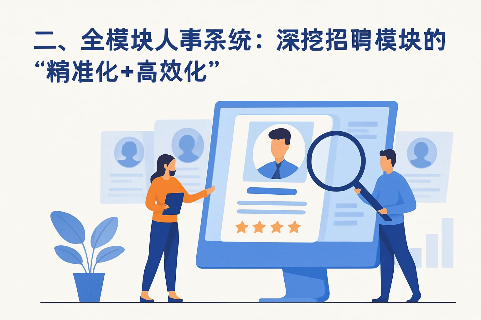 二、全模块人事系统：深挖招聘模块的“精准化+高效化”