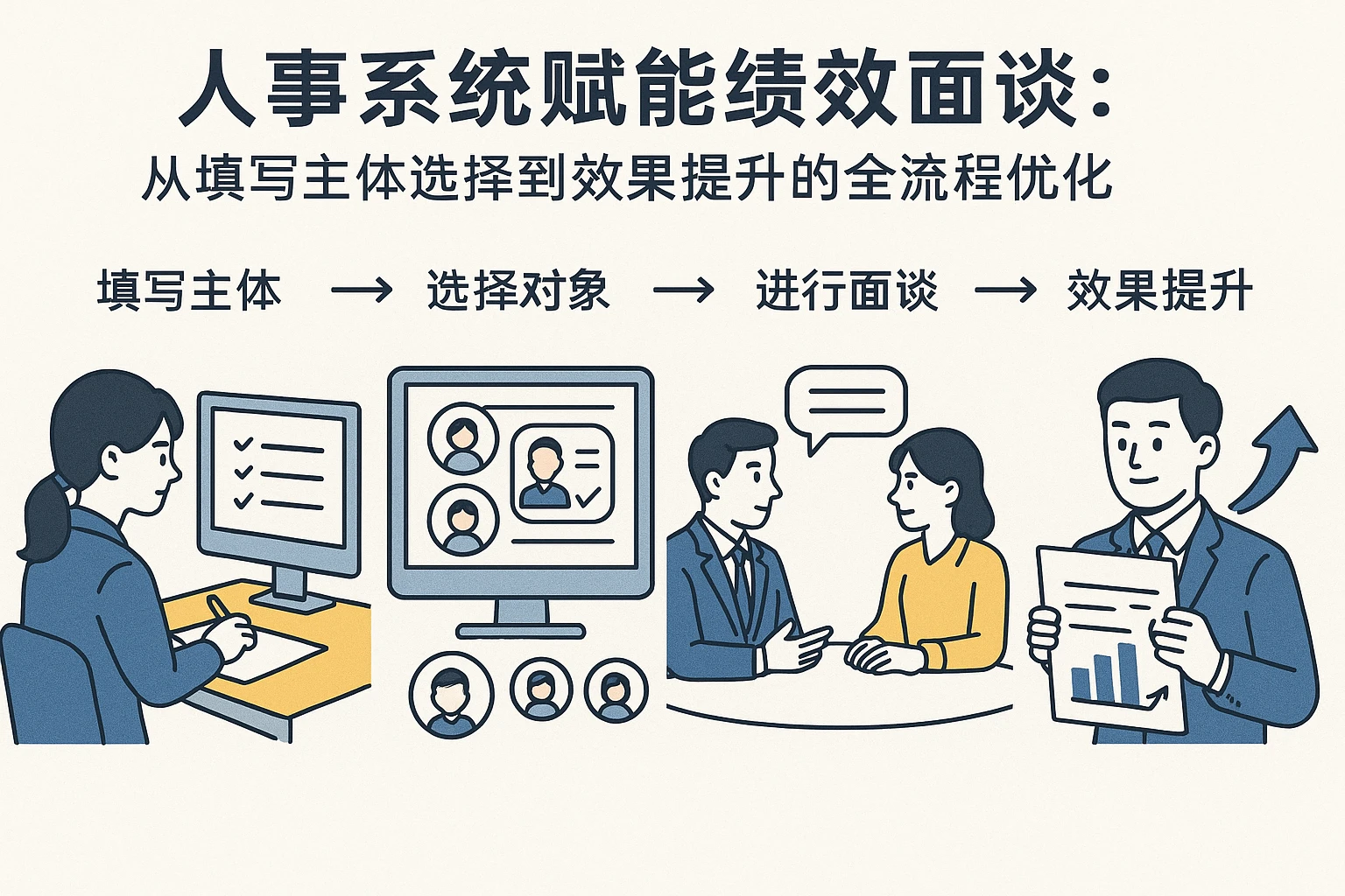 人事系统赋能绩效面谈：从填写主体选择到效果提升的全流程优化